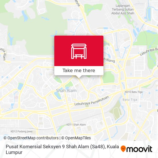Peta Pusat Komersial Seksyen 9 Shah Alam (Sa48)