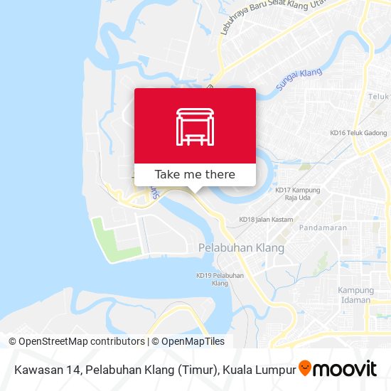 Peta Kawasan 14, Pelabuhan Klang (Timur)