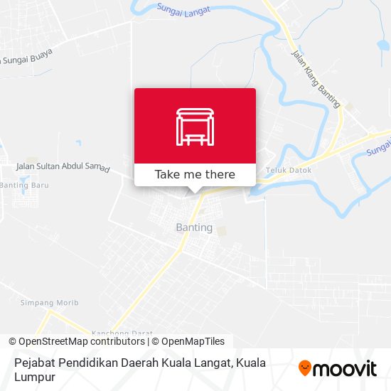 Peta Pejabat Pendidikan Daerah Kuala Langat