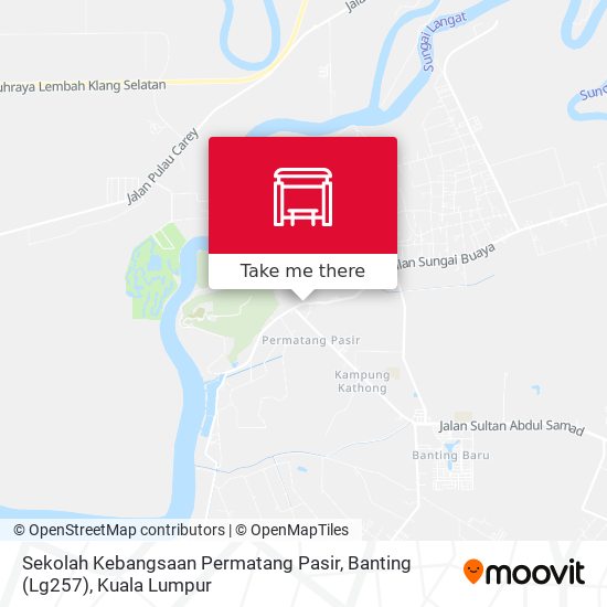 Sekolah Kebangsaan Permatang Pasir, Banting (Lg257) map