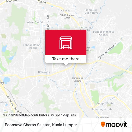 Econsave Cheras Selatan map