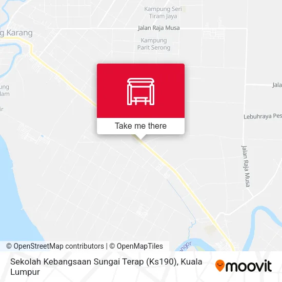 Sekolah Kebangsaan Sungai Terap (Ks190) map