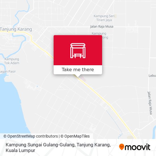 Peta Kampung Sungai Gulang-Gulang, Tanjung Karang
