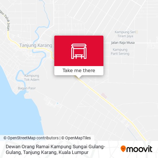 Dewan Orang Ramai Kampung Sungai Gulang-Gulang, Tanjung Karang map