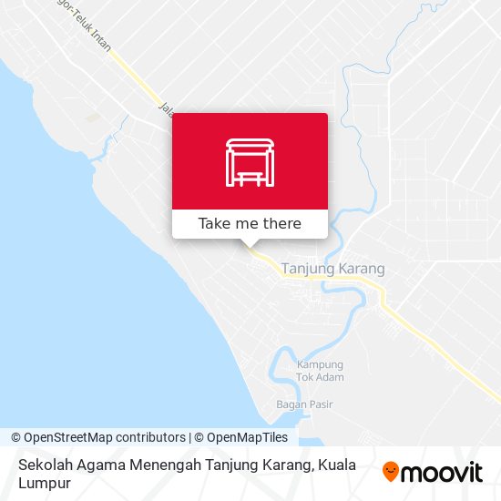 Peta Sekolah Agama Menengah Tanjung Karang