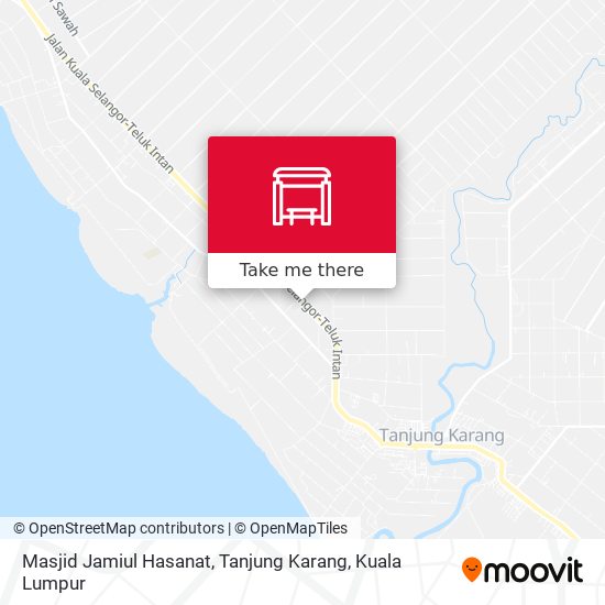 Peta Masjid Jamiul Hasanat, Tanjung Karang
