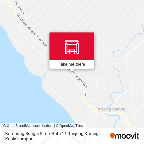 Kampung Sungai Sireh, Batu 11 Tanjung Karang map