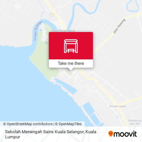 Sekolah Menengah Sains Kuala Selangor map