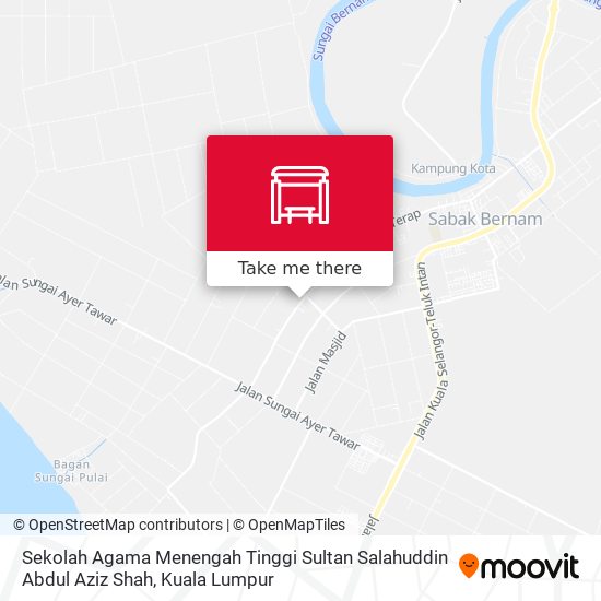 Sekolah Agama Menengah Tinggi Sultan Salahuddin Abdul Aziz Shah map