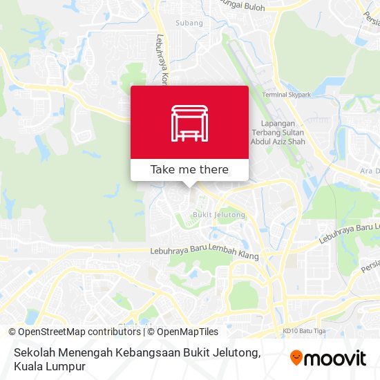 Peta Sekolah Menengah Kebangsaan Bukit Jelutong