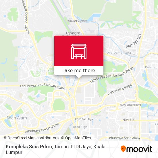 Kompleks Sms Pdrm, Taman TTDI Jaya map