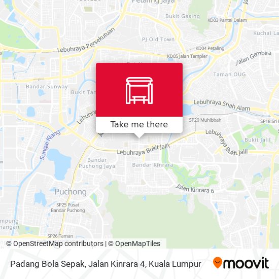 Peta Padang Bola Sepak, Jalan Kinrara 4