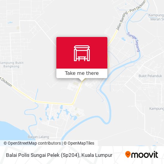 Peta Balai Polis Sungai Pelek (Sp204)