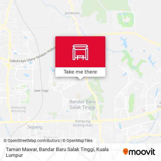 Peta Taman Mawar, Bandar Baru Salak Tinggi
