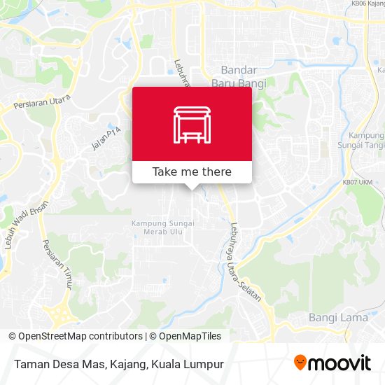 Peta Taman Desa Mas, Kajang