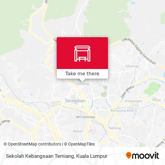 Peta Sekolah Kebangsaan Temiang