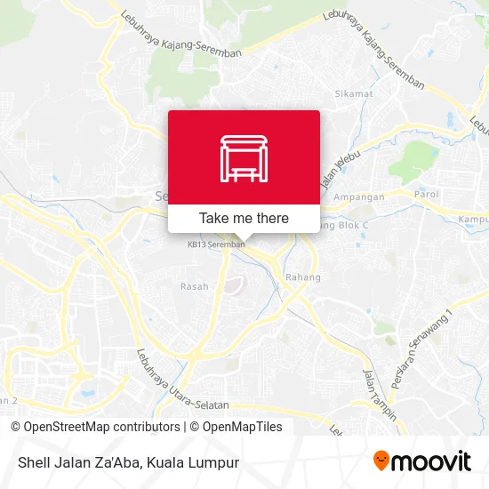 Shell Jalan Za'Aba map