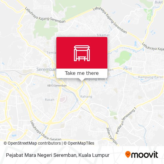 Peta Pejabat Mara Negeri Seremban