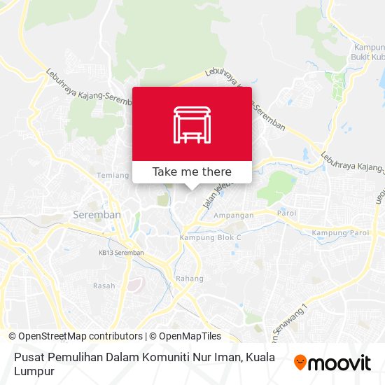 Pusat Pemulihan Dalam Komuniti Nur Iman map