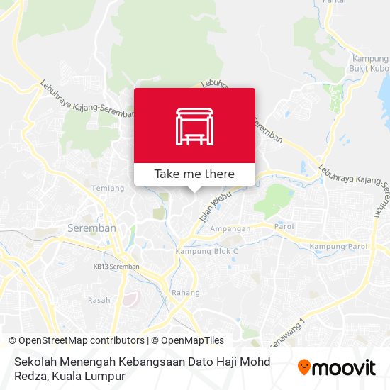 Peta Sekolah Menengah Kebangsaan Dato Haji Mohd Redza