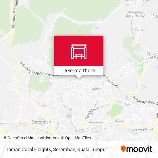 Peta Taman Coral Heights, Seremban