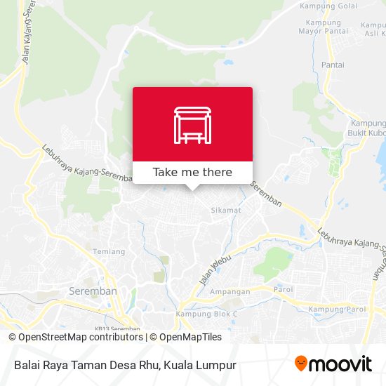 Balai Raya Taman Desa Rhu map