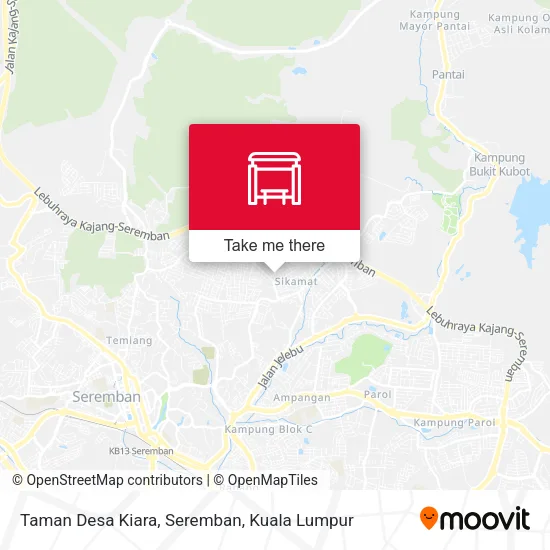 Taman Desa Kiara, Seremban map