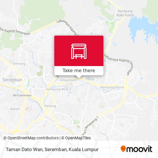 Peta Taman Dato Wan, Seremban