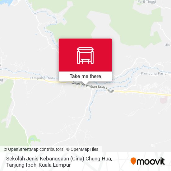 Peta Sekolah Jenis Kebangsaan (Cina) Chung Hua, Tanjung Ipoh
