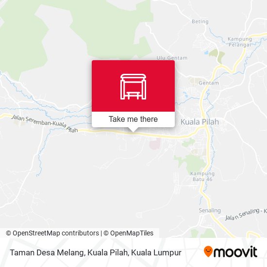 Peta Taman Desa Melang, Kuala Pilah