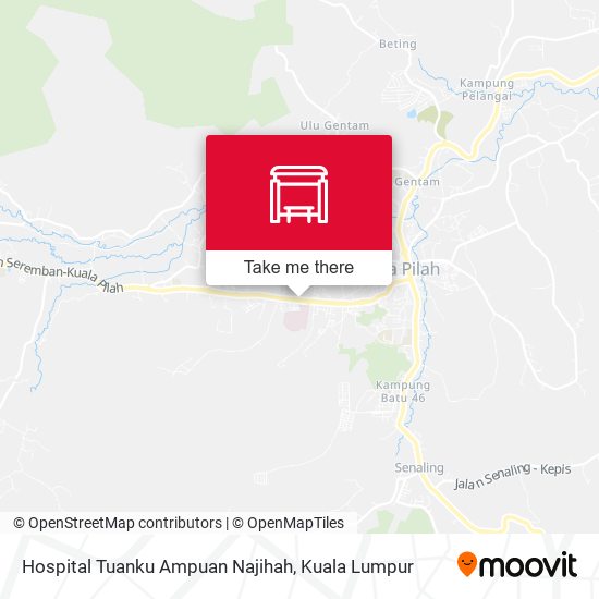 Peta Hospital Tuanku Ampuan Najihah