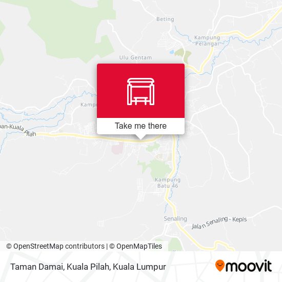 Peta Taman Damai, Kuala Pilah