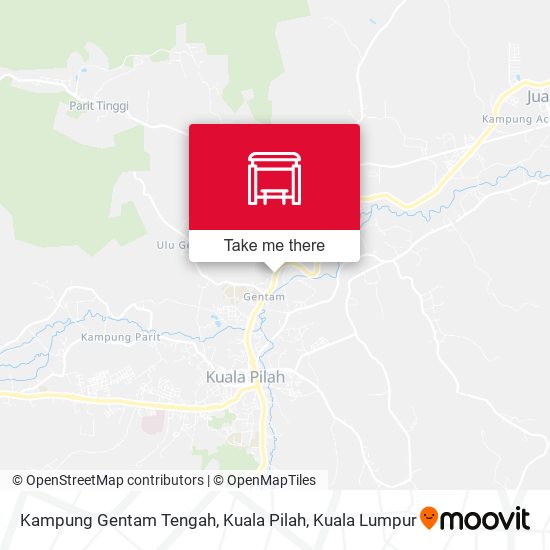 Kampung Gentam Tengah, Kuala Pilah map
