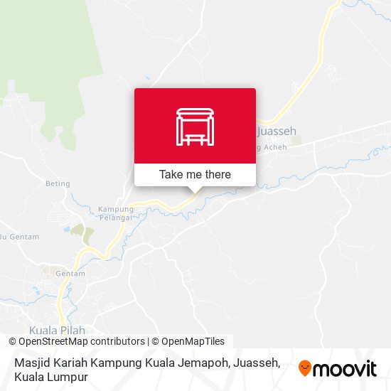 Peta Masjid Kariah Kampung Kuala Jemapoh, Juasseh