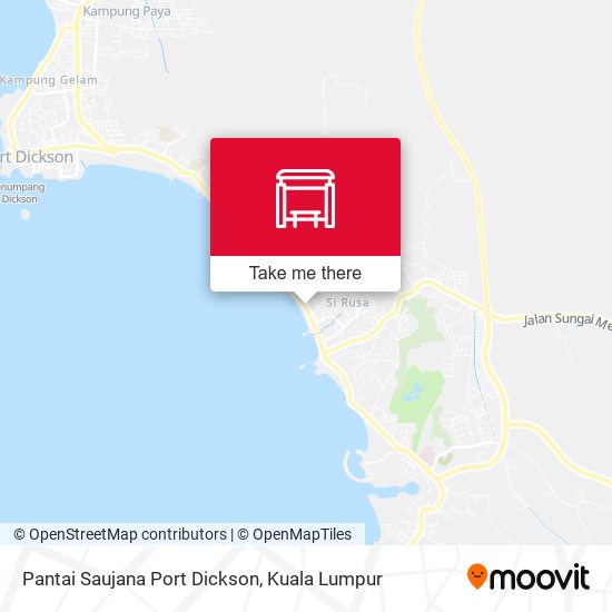 Pantai Saujana Port Dickson map