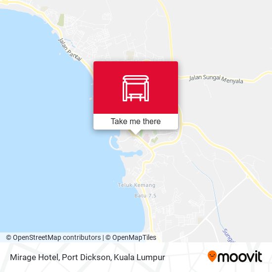 Mirage Hotel, Port Dickson map