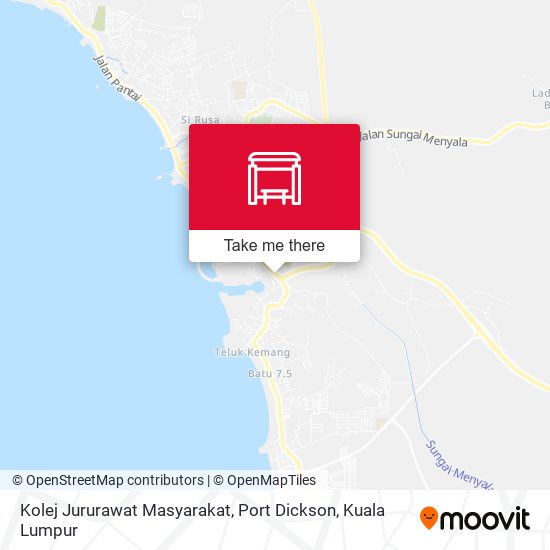 Kolej Jururawat Masyarakat, Port Dickson map