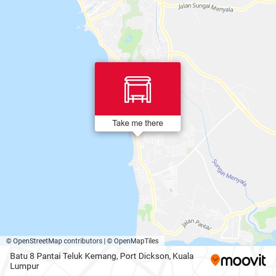 Peta Batu 8 Pantai Teluk Kemang, Port Dickson