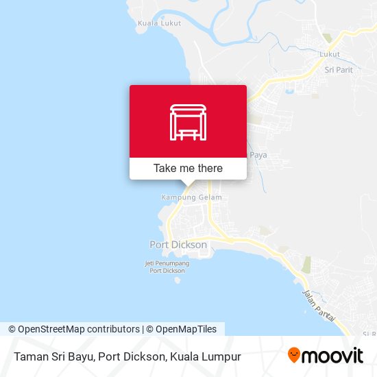 Peta Taman Sri Bayu, Port Dickson