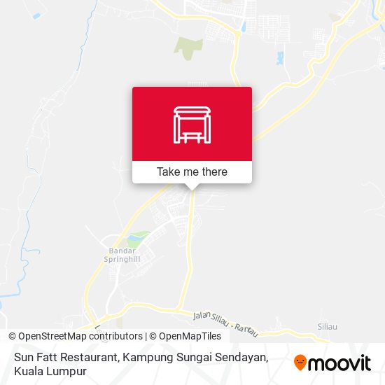 Peta Sun Fatt Restaurant, Kampung Sungai Sendayan