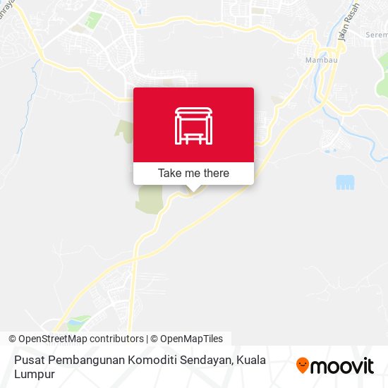 Peta Pusat Pembangunan Komoditi Sendayan