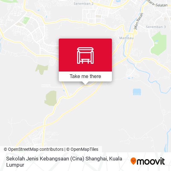 Peta Sekolah Jenis Kebangsaan (Cina) Shanghai