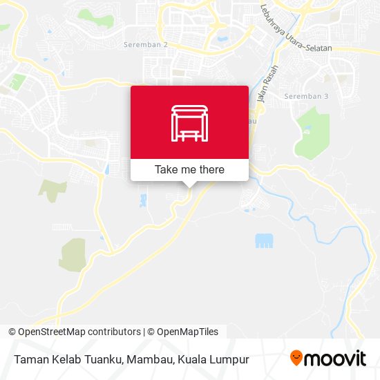 Peta Taman Kelab Tuanku, Mambau