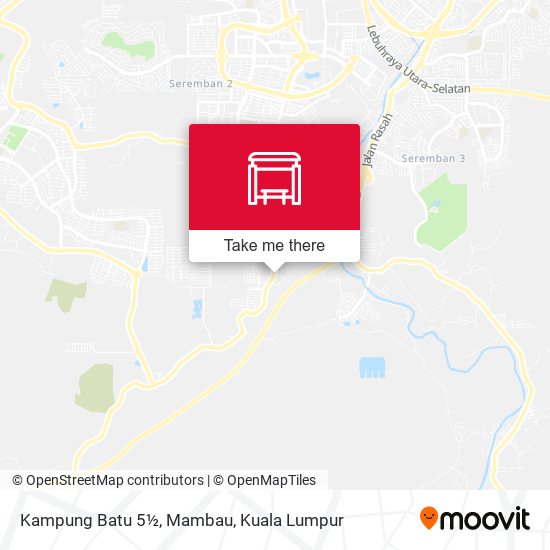 Kampung Batu 5½, Mambau map