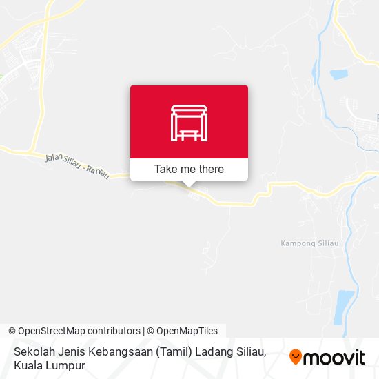 Peta Sekolah Jenis Kebangsaan (Tamil) Ladang Siliau