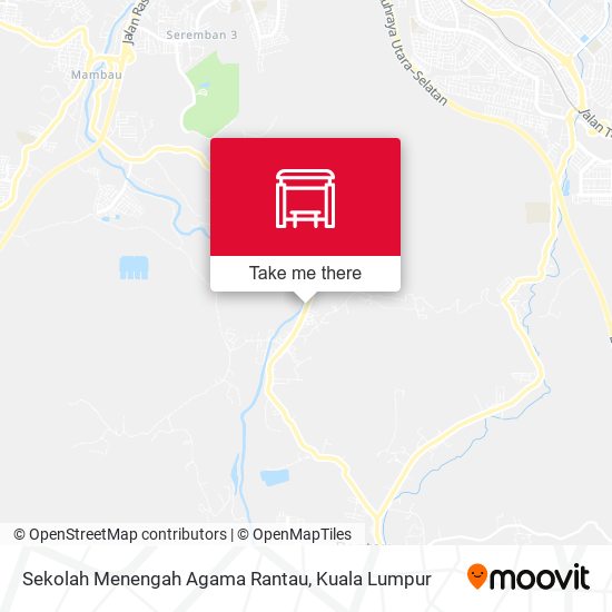 Peta Sekolah Menengah Agama Rantau