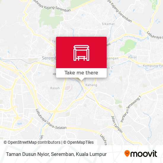 Peta Taman Dusun Nyior, Seremban