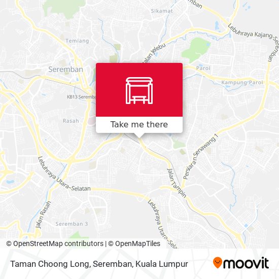 Peta Taman Choong Long, Seremban