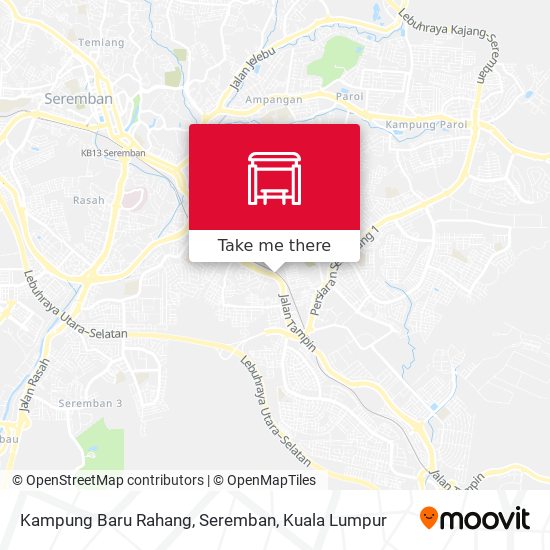 Kampung Baru Rahang, Seremban map