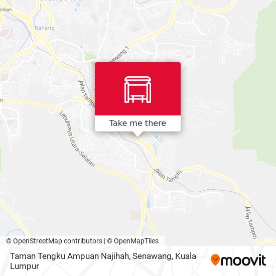 Peta Taman Tengku Ampuan Najihah, Senawang